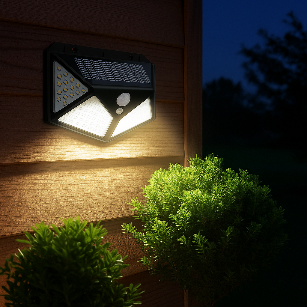 Multifunctional Solar Lamp Outdoor Garden Decoration Solar LED Light Waterproof Sunlight Powered Spotlight with Motion Sensor